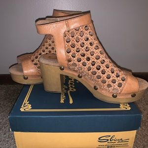 Never been worn wedges! Boho
